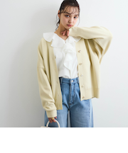 アソートビジューボタン軽量カーディガン≪手洗い可能≫