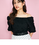 【SHIORI IRIE コラボ】2WAYオフショルレースブラウス≪手洗い可能≫