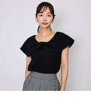 カットジョーゼットケーププルオーバー≪洗濯機で洗える≫