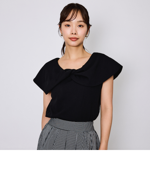 カットジョーゼットケーププルオーバー≪洗濯機で洗える≫
