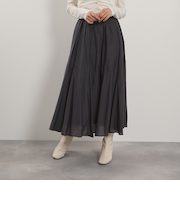 シルキーローンウエストプリーツスカート≪手洗い可能≫