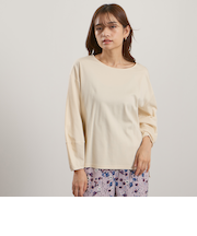 シルキースムースランタンスリーブカットソー≪手洗い可能≫