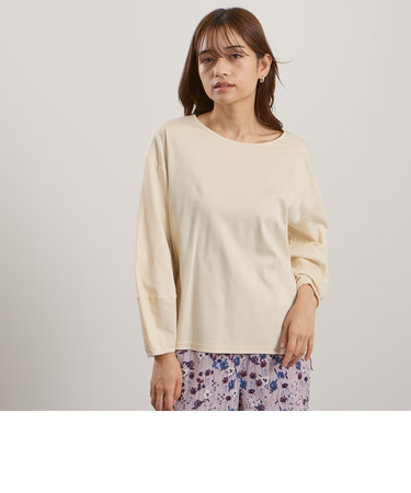 シルキースムースランタンスリーブカットソー≪手洗い可能≫