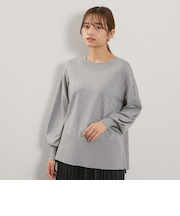 シアバターボートネックニット≪手洗い可能≫