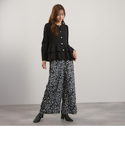 マルチフラワーイージーワイドパンツ≪手洗い可能≫