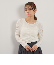 シアーベロアシャーリングカットソー≪手洗い可能≫