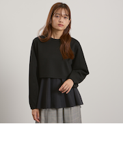 ダンボールレイヤードライクプルオーバー≪手洗い可能≫