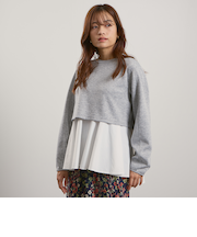 ダンボールレイヤードライクプルオーバー≪手洗い可能≫