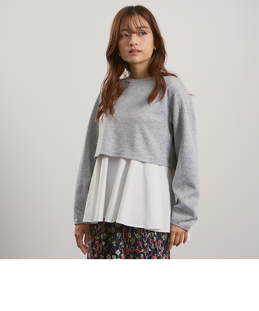 ダンボールレイヤードライクプルオーバー≪手洗い可能≫