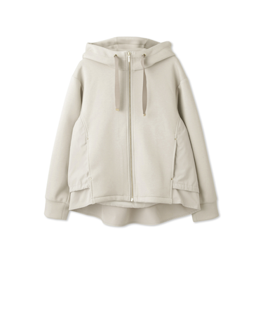 カルゼダンボール異素材切替パーカー