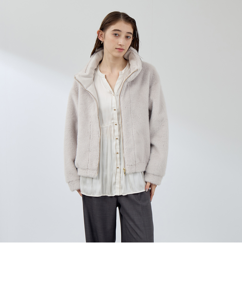 フェイクファームートンブルゾン｜クイーンズコートの通販｜&mall