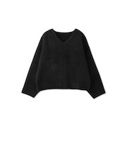 フェレットタッチWフェイスボクシーニット≪手洗い可能≫