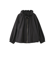 2WAYサーブルクロスフリルネックブルゾン