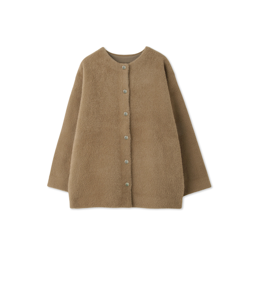 フェレットタッチWフェイスニットジャケット≪手洗い可能≫