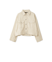 カラーデニムボクシーフィットブルゾン≪洗濯機で洗える≫