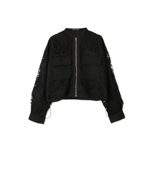ボタニカルレースブルゾン≪手洗い可能≫