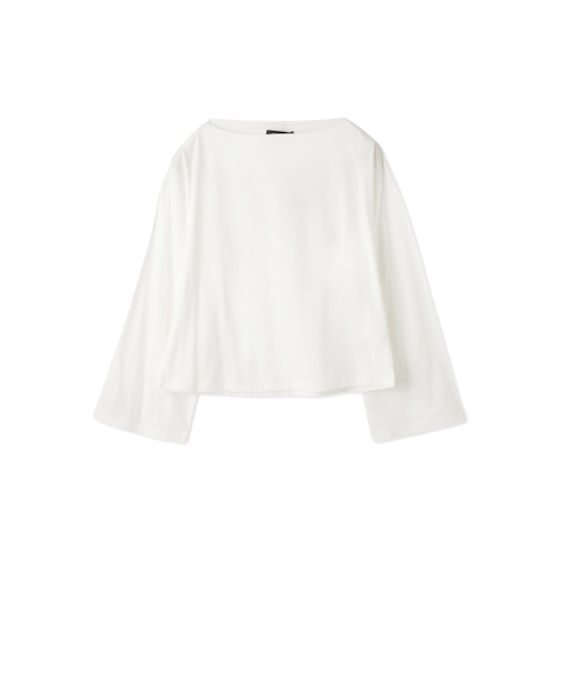 ハイゲージ天竺ボートネックプルオーバー≪手洗い可能≫