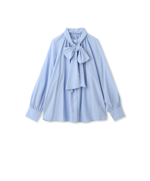 クリアローンワイドボウタイブラウス
