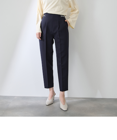 ダブルクロスストレッチビットテーパードパンツ