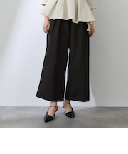 ダブルインタックプルオンワイドパンツ