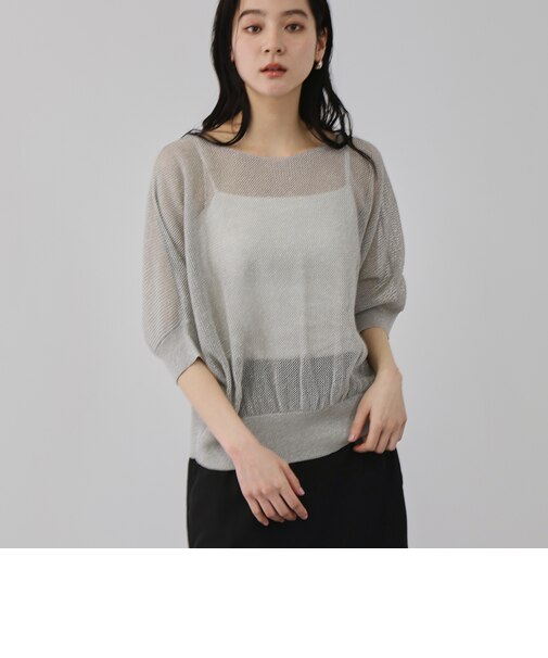 リネニースパークリングニットプルオーバー