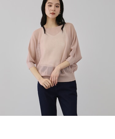 リネニースパークリングニットプルオーバー