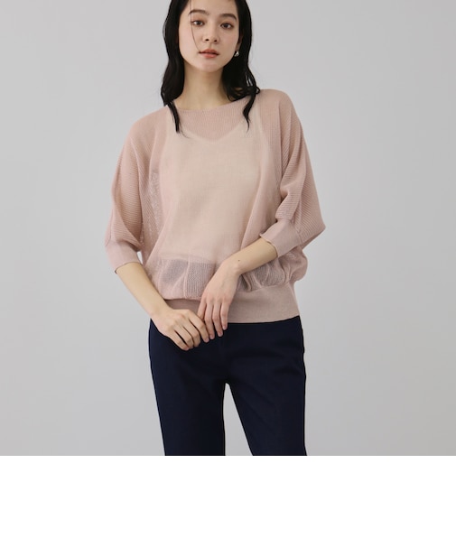 リネニースパークリングニットプルオーバー