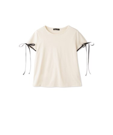 サテンリボンスリーブプルオーバー