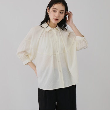 DELAVEサーキュラーコクーンブラウス