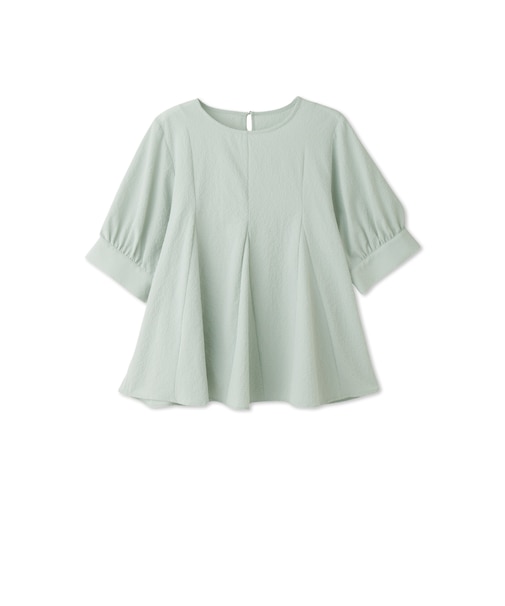 カラミタンブラーハーフスリーブブラウス