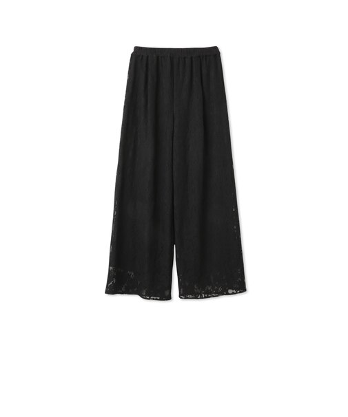フラワーレースワイドパンツ