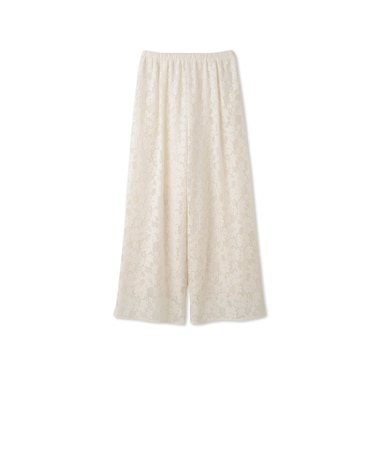 フラワーレースワイドパンツ