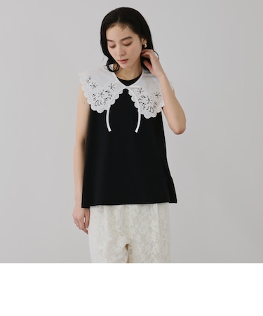 セパレートスカラップレースカラープルオーバー