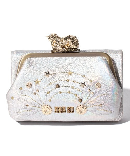 希少未使用送料込！ANNA SUI ファンタジア 長財布 楽天市場】アナスイ 財布 長財布 がま口財布 黒(ブラック) ANNA