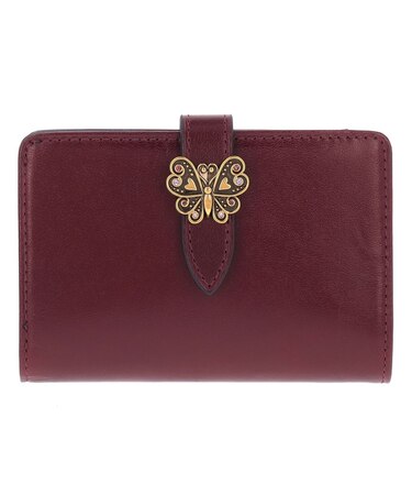 ロジェ 内ファスナーミニ財布 ワイン