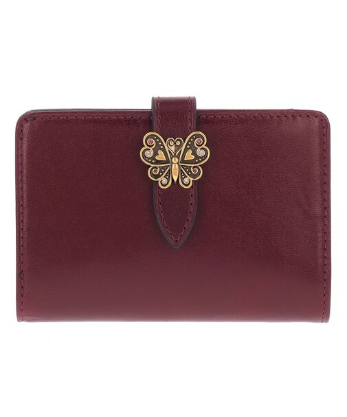 ロジェ 内ファスナーミニ財布 ワイン