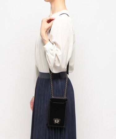 アイリス スマホショルダー パープル