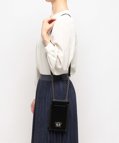 アイリス スマホショルダー パープル