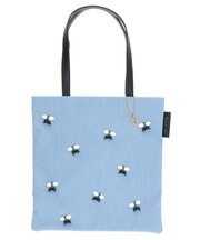 チェリー トートバッグ ライトブルー