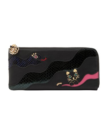 アナスイ ANNA SUI ウィズスネーク Lファスナー薄マチ長財布 