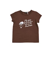 【リユース 天竺】 水彩画 風 パリジェンヌ プリント Tシャツ(80~150cm)