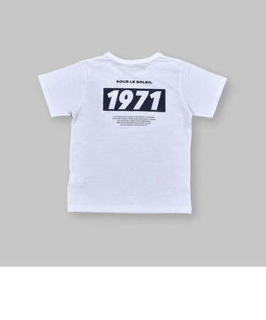 1971 ロゴ ウェーブ プリント 半袖 Tシャツ (90~150cm)
