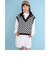 【 ニコ☆プチ 4月号 掲載 】 ブロックチェック ベスト + 長袖 ワンピース セットZIDDY (130~160cm)
