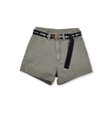 ZIDDY ロゴ入り ベルト付き カラー ショートパンツ (130~160cm)