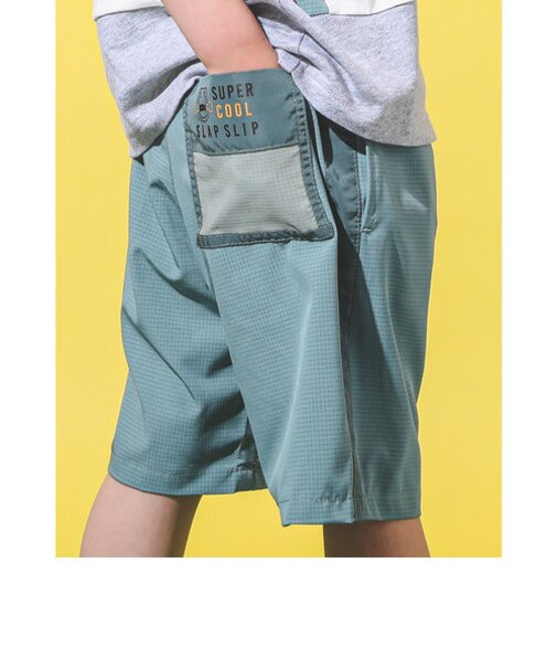 【 接触冷感 】【 お揃い 】 サイドライン 恐竜 サメ 海の生き物 プリント ハーフパンツ (80~130cm)