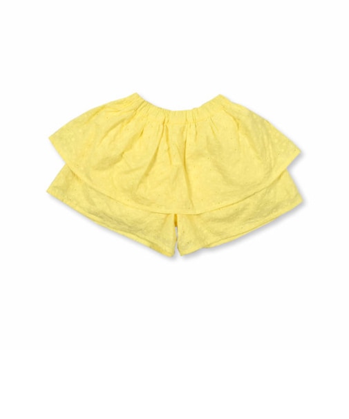 【 お揃い 】 コットン ローンレース ティアード キュロット パンツ（90～150cm）