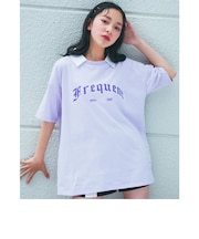 【 ニコ☆プチ 8月号 掲載 】 付け襟 ロゴ プリント BIG シルエット Tシャツ (130~160cm)
