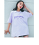 【 ニコ☆プチ 8月号 掲載 】 付け襟 ロゴ プリント BIG シルエット Tシャツ (130~160cm)
