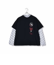 モノグラム シアー インナー + ロゴ Tシャツ レイヤード セット (130~160cm)