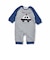 【 お揃い 】 はたらくくるま 消防車 パトカー ショベルカー サガラ刺繍 ロンパース ベビー (60~80cm)